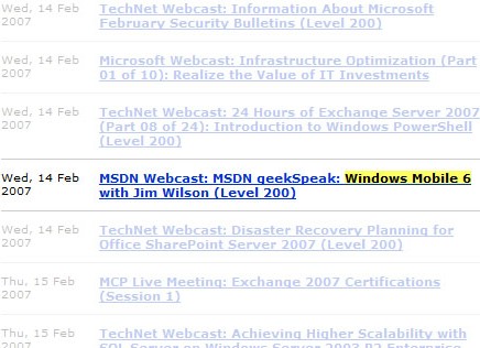 Webcast WM6
