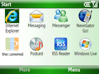 Windows Mobile 6 na Samsung SGH-i600