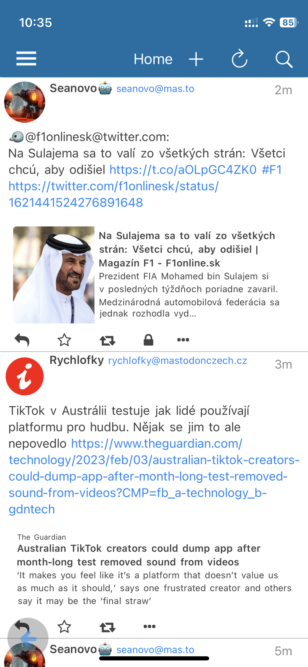 Snímek obrazovky aplikace B4X